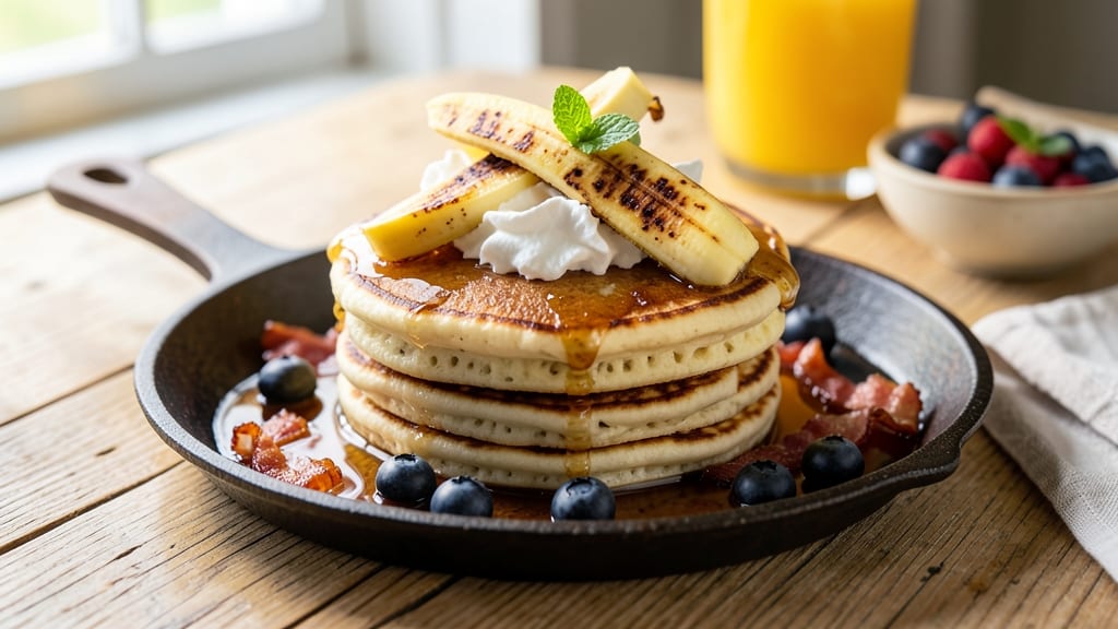 American Banana Pancakes Recipe: Fluffy Stacks With Caramelized Top Magic