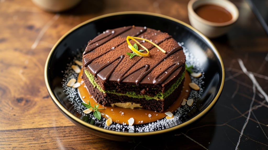 Asian Chocolate Cake Recipe: Matcha-Infused Moisture With Crunchy Peanut Topping