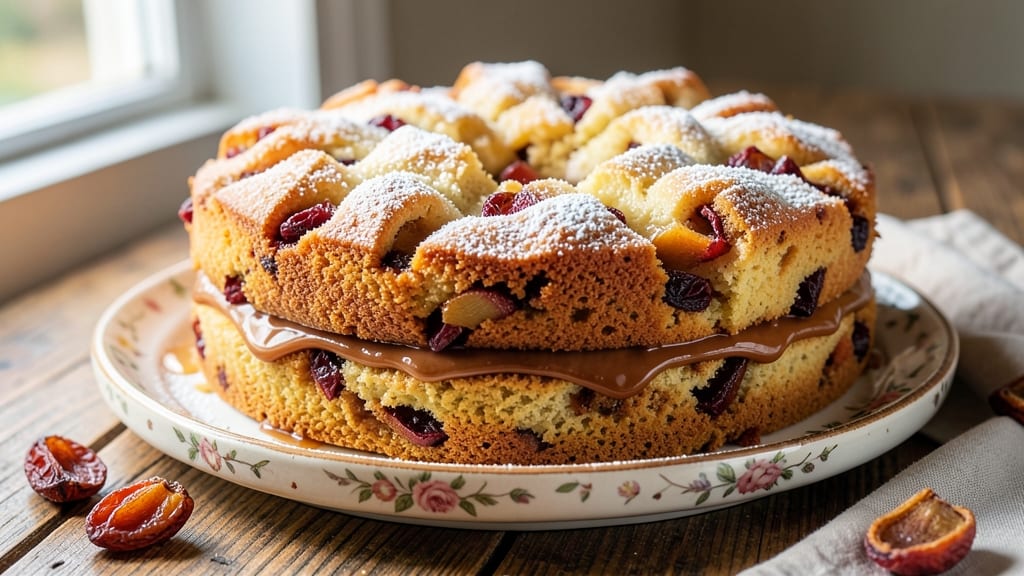 Apple Cake Recipe Using Dried Apples: Warm Spice Streusel Over Moist Apple Layers