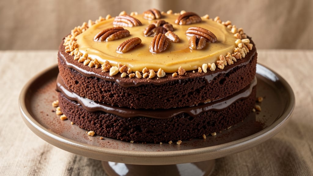 Amazing German Chocolate Cake Recipe: Nutty Liqueur Shine With Moist Layers